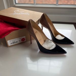 Christian Louboutin  So Kate Patent Pointed-Toe Red Sole High-Heel